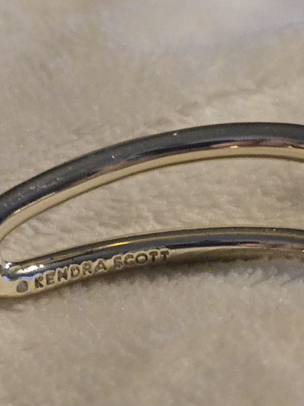 Kendra Scott Gold-Tone Crystal Crossover Cuff Bracelet - Picture 5 of 11
